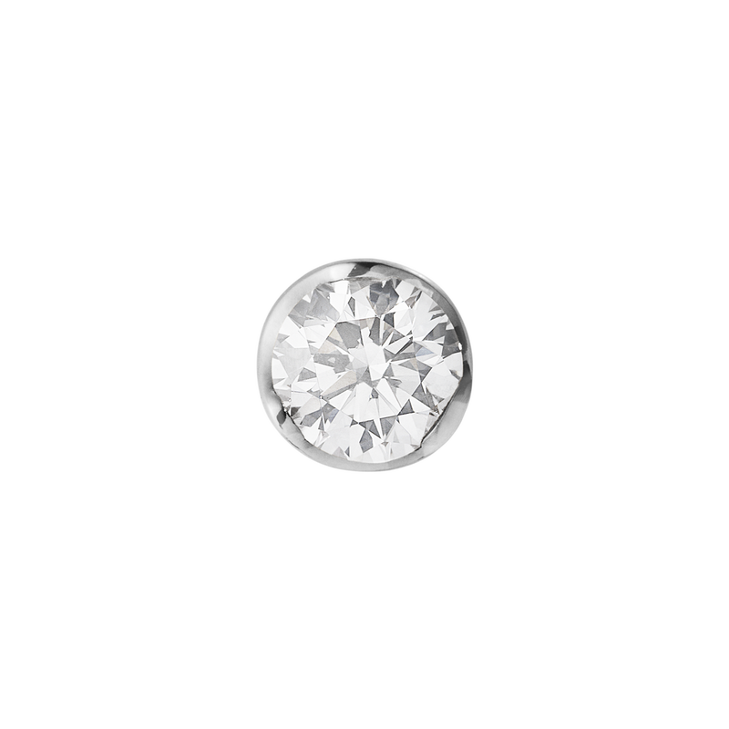 Georg Jensen Georg Jensen Signature Diamonds, Solitaire Stud Earring, Single Piece