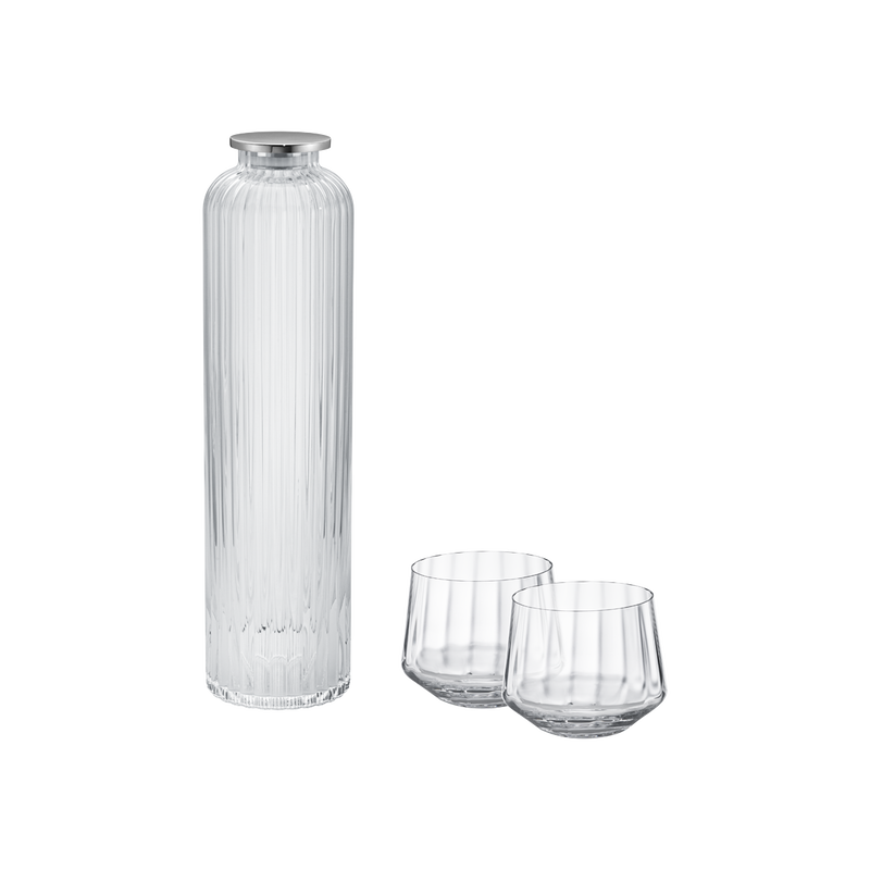 Georg Jensen Bernadotte Set: Carafe With Glasses in Design Inspired By Sigvard Bernadotte