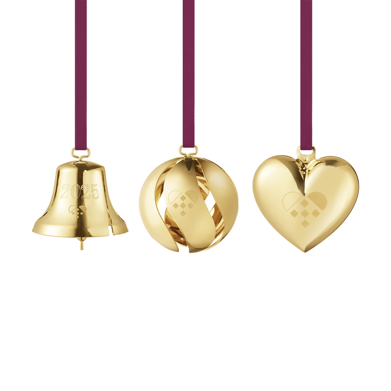 Georg Jensen 2025 Ornament Set, 3pcs