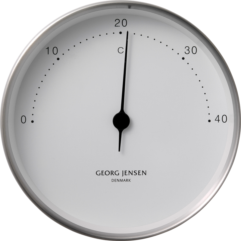 Georg Jensen Koppel 10 Cm Thermometer With White Dial