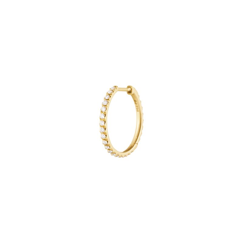 Georg Jensen Georg Jensen Signature Diamonds Örhänge, Hoop, Stort, Single