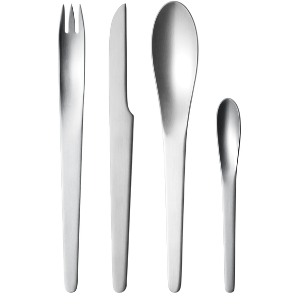Arne Jacobsen 4 piece steel cutlery set | Georg Jensen