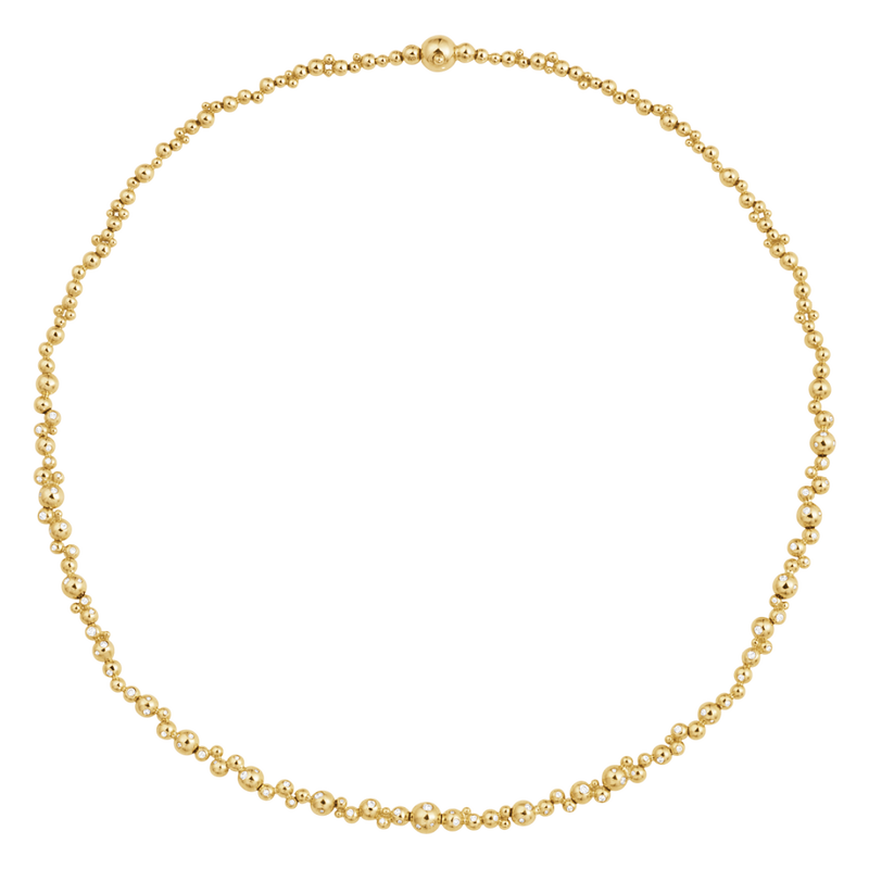Georg Jensen Moonlight Grapes Halskjede, Tynt