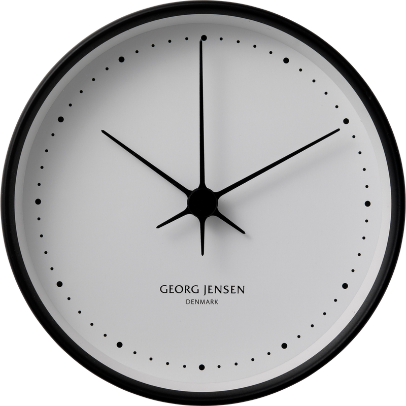 Georg Jensen Koppel 22 Cm Wall Clock, With White Dial