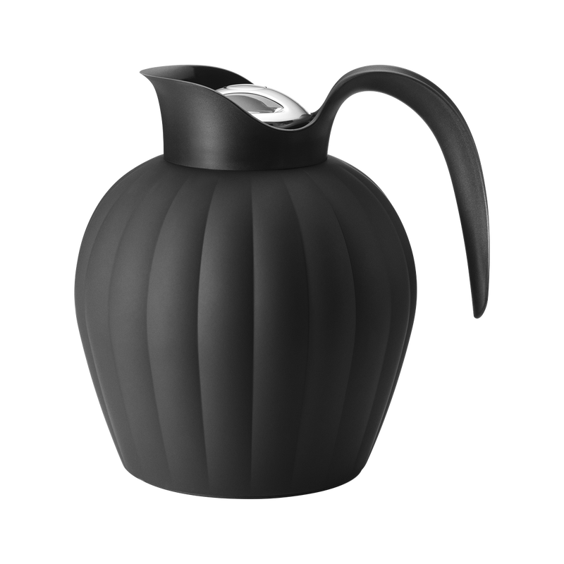 Georg Jensen Bernadotte Thermo Jug, Midnight Black in Original Design By Sigvard Bernadotte