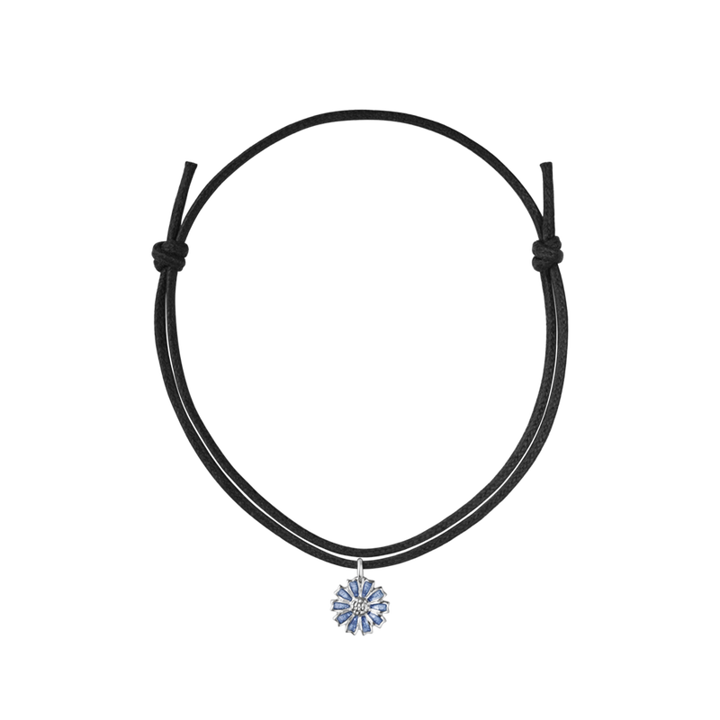Georg Jensen Daisy Bracelet On Cord