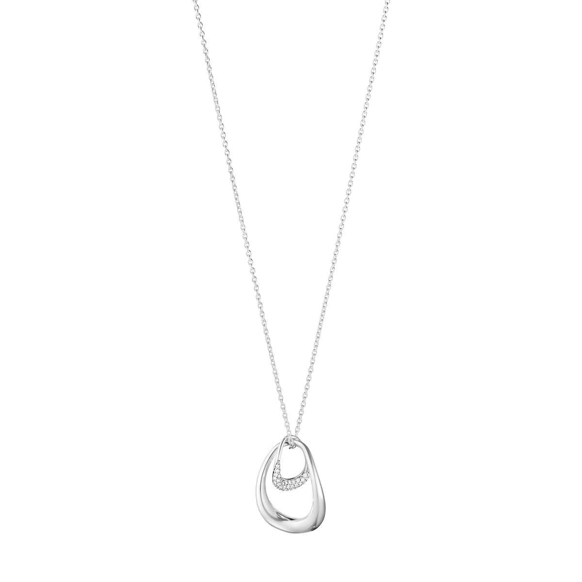 Georg Jensen Rose Quartz Pendant Necklace - Sterling Silver Pendant Necklace,  Necklaces - GJJ24927 | The RealReal