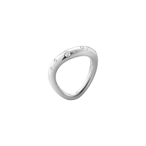 Offspring silver and diamond ring for women | Georg Jensen
