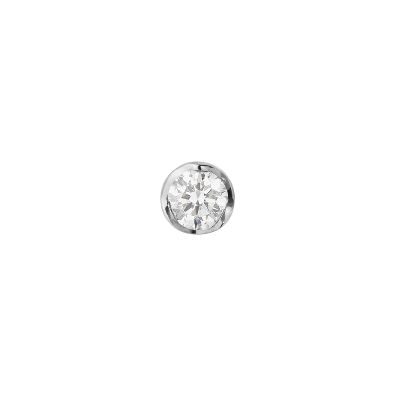 Georg Jensen Georg Jensen Signature Diamonds, Solitaire Stud Earring, Single Piece