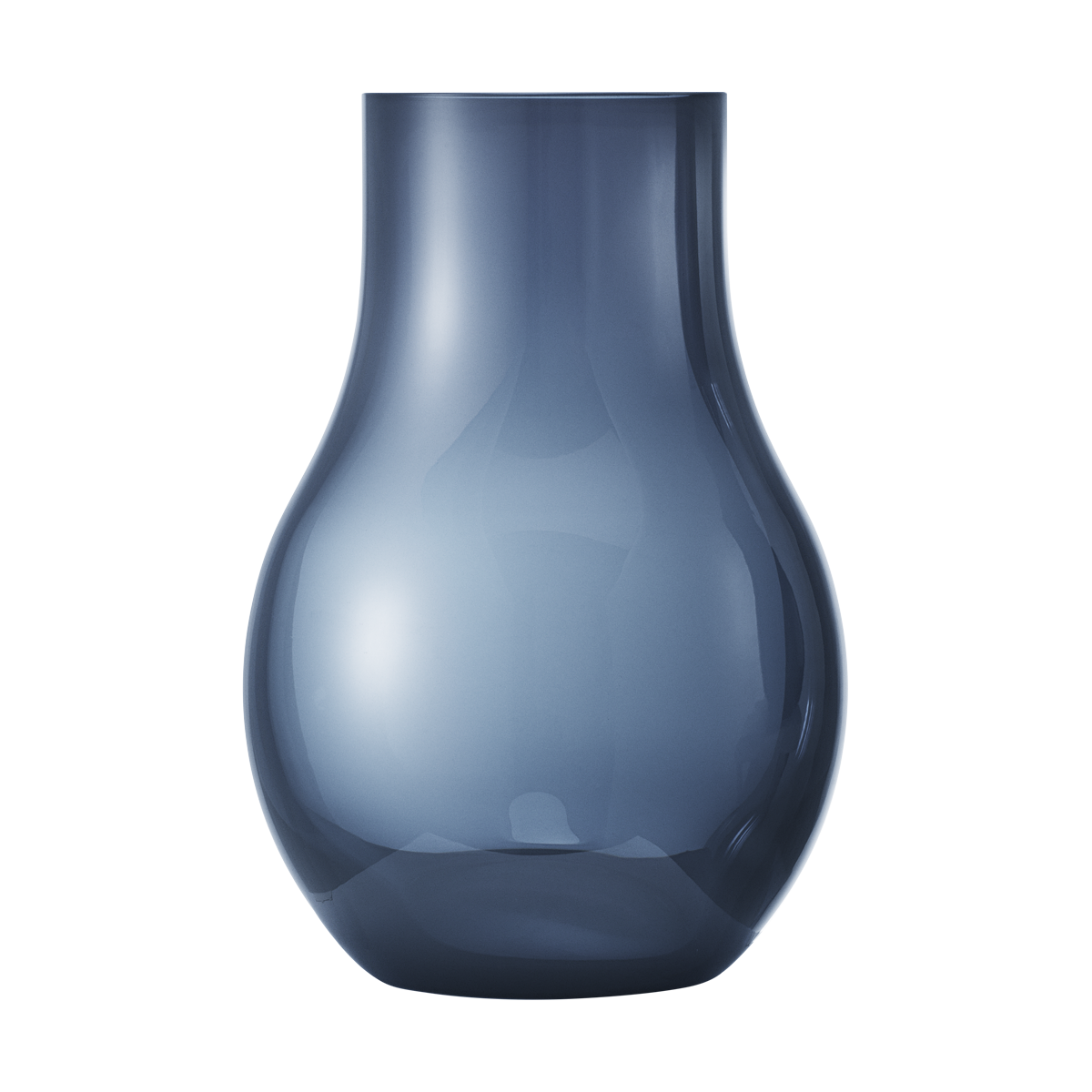 Cafu small blue glass flower vase | Georg Jensen